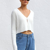 Joline Knit Cardigan WHITE