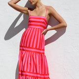 Laina Dress PINK/RED