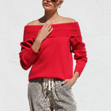 Jodie Knit Top RED