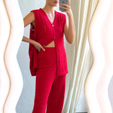 Melina Knit Pants RED