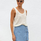 Jianna Denim Skort LIGHT BLUE