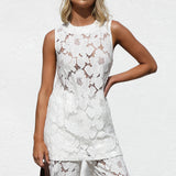 Isla Lace Top WHITE