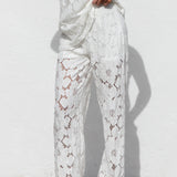 Isla Lace Pants WHITE