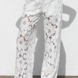 Isla Lace Pants WHITE