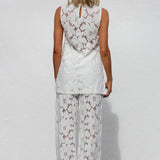 Isla Lace Top WHITE
