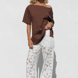 Isla Lace Pants WHITE