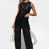 Isla Lace Top BLACK