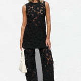 Isla Lace Top BLACK