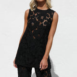 Isla Lace Pants BLACK