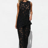 Isla Lace Pants BLACK