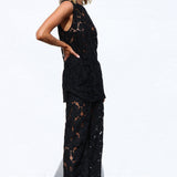Isla Lace Top BLACK