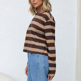 Espresso Stripe top