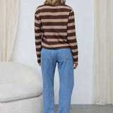 Espresso Stripe top