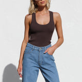Jordan Rib Tank CHOCOLATE