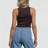 Jordan Rib Tank CHOCOLATE