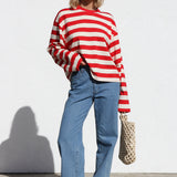 Brighton Long Sleeve Top RED