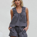 Alissa Top CHARCOAL