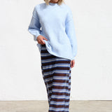 Azure Stripe Skirt
