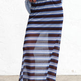 Azure Stripe Skirt