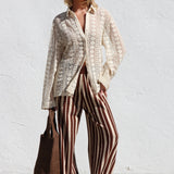 Kaylor Knit Pants CHOCOLATE