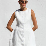 Yasmin Mini Dress WHITE