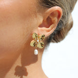 Sian Floral Pearl Earrings