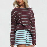 Bea Knit Set CHOC/AQUA