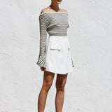 Erin Mini Skirt WHITE