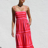 Laina Dress PINK/RED
