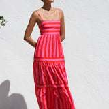 Laina Dress PINK/RED