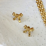 Vera Bow Stud GOLD