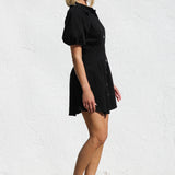 Amelie Denim Dress BLACK