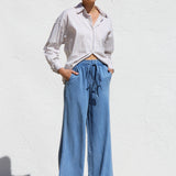 Tara Pants MID-BLUE