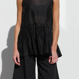 Marlowe Peplum Top BLACK