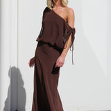 Naya Maxi Dress CHOCOLATE