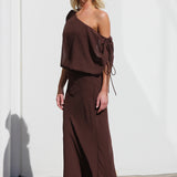 Naya Maxi Dress CHOCOLATE