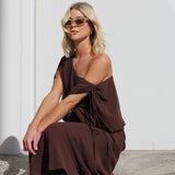 Naya Maxi Dress CHOCOLATE