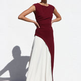 Mayci Maxi Dress BURGUNDY