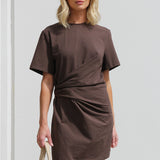 Esme Mini Dress CHOCOLATE