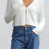 Joline Knit Cardigan WHITE