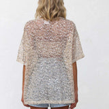 Imelda Sequin Top BEIGE