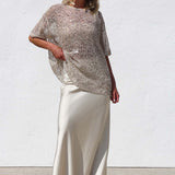 Imelda Sequin Top BEIGE