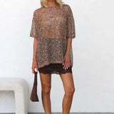 Imelda Sequin Top BRONZE
