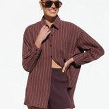 Maria Shirt CHOCOLATE