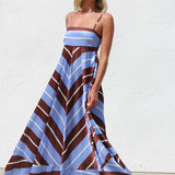 Bailey Dress BLUE/BROWN