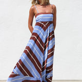 Bailey Dress BLUE/BROWN