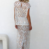 Vivienne Sequin Lace Skirt