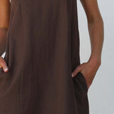 Paige Mini Dress BROWN