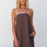 Paige Mini Dress BROWN