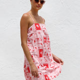 Trina Dress PINK/RED